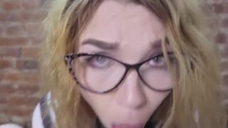 Ddf Porn POV Nerdy School Girl Gagging And Swallow Cum Best...