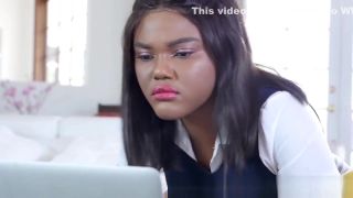 Transvestite Highschool uniformed black teen Joi