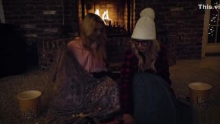DaPink Lesbian bffs licking beside fireplace FuuKK