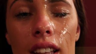 Straight Porn Spicy peach gets cum shot on her face swallowing all the jizz BootyFix
