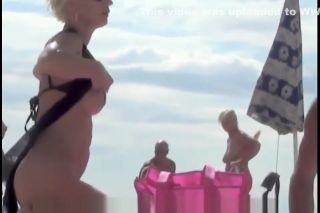 Pussy Play Life At Cap Dagde Beach On A Hot Summer Day AZGals