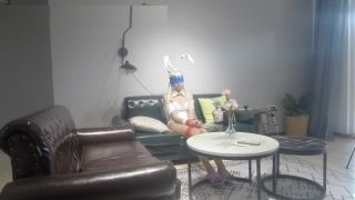 Nigeria Chinese Cosplay Bondage Girl Sucking Dick