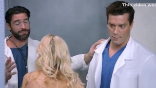 Ero-Video Sex crazed patient gets double stuffed by two doctors Uncut