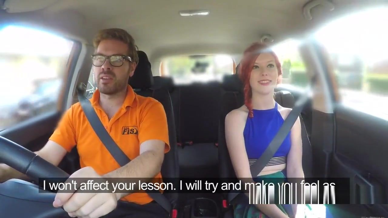 Abuse Fire redhead gets instructors dick in car Nipples