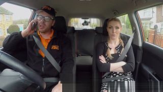 Fucking Hard Pigtailed busty blonde bangs driving instructor Glam