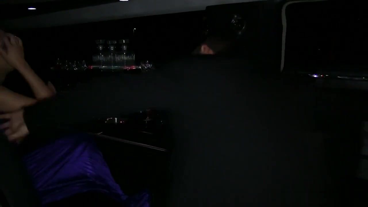 Public Sex Classy teen seduces and fucks her chauffeur in a limo BangBus