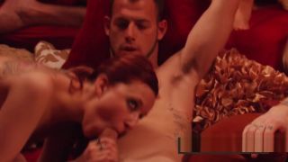Milf American couples have hard sex in the Red Orgy Room Gay Porn