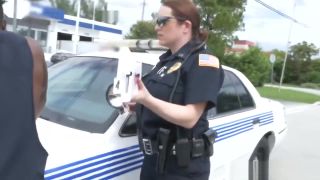 Oral Big black cocked stud fucking two slutty police officers in uniform Sloppy