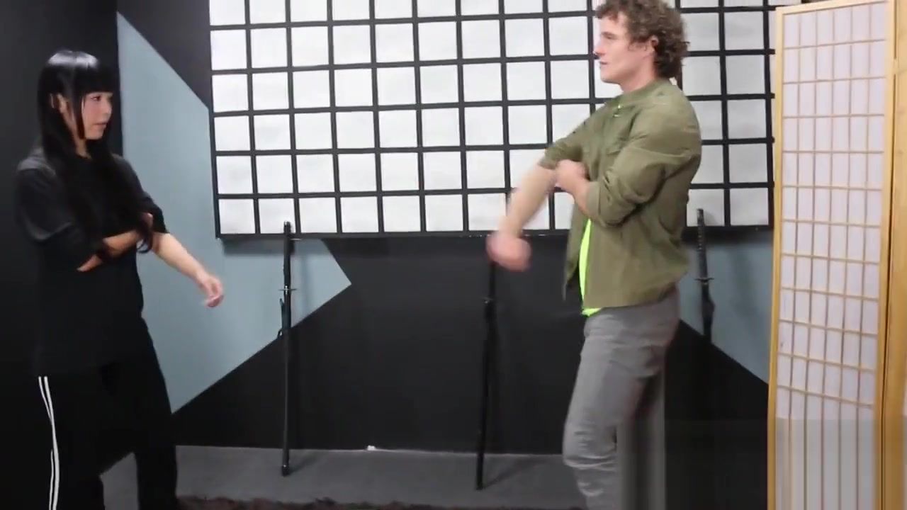 RulerTube Master Marica Hase teaches ninja Student Robby the way RealityKings