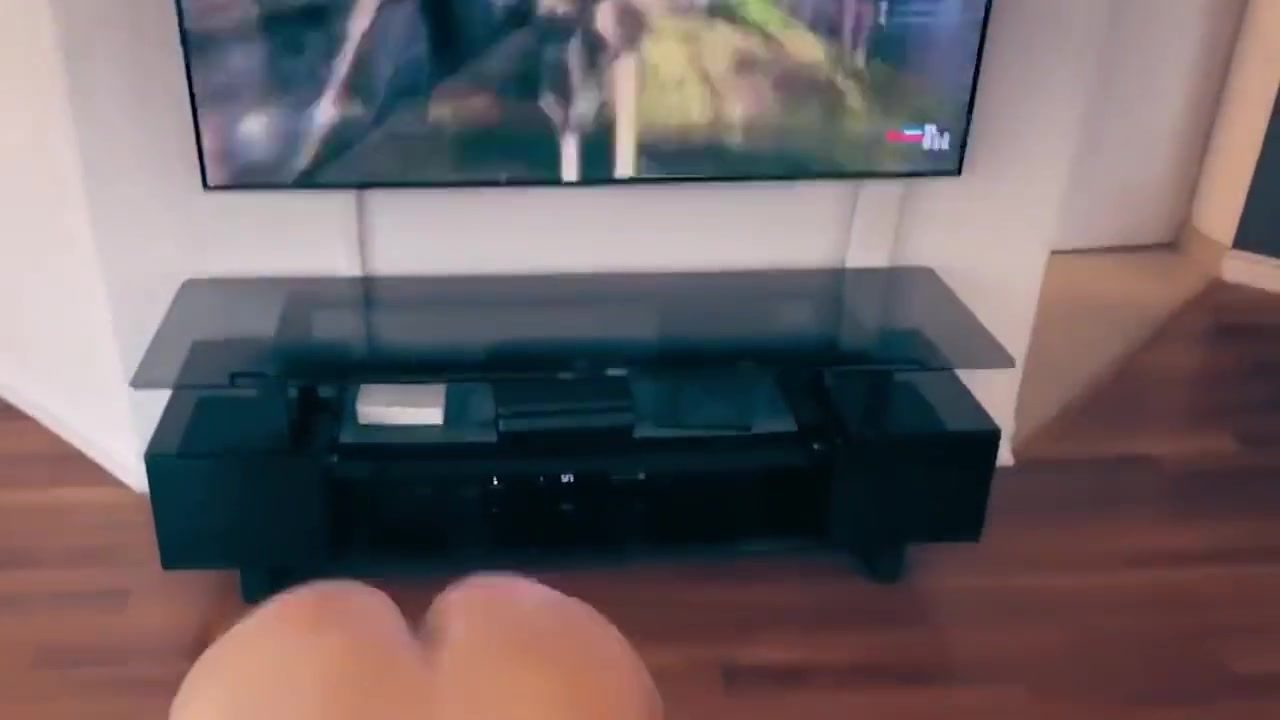 Yes Fit German Teen fucks her Step-Brother while he plays video games Bath