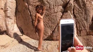 Cum On Tits Casual Blowjob On Public Beach With Luna Corazon Large