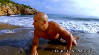 Transgender Blonde Latina Fucked In The Ass At The Beach By Stranded Guy - Max Cortes And Melinda Vecsey Stepbro