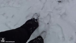 AssParade Babe Kathia Nobili gets filmed on snow Gay Boy Porn