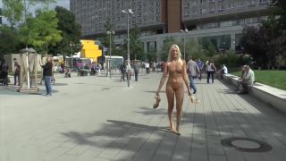 Sucking Dick Blonde Czech teen showing her hot body naked in public BazooCam