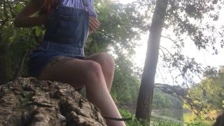Vip-File Petite redhead college teen public mastubation and orgasm by the river Hentai3D