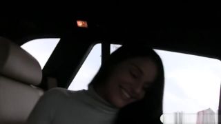 CoedCherry Lovely Amateur Babe In Laced Stockings Fucks In The Cab Webcam