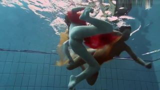 Romantic Two Redheads Swimming Super Hot!!! Gilf