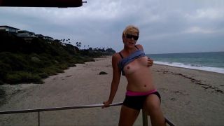 Gordita Super Hot Blowjob on a Public Beach Lifeguard Stand! Bbw