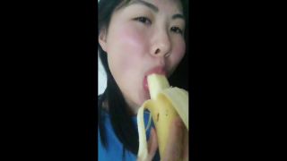 Fucking Pussy Chinese Slut Sucking Banana Big Japanese Tits
