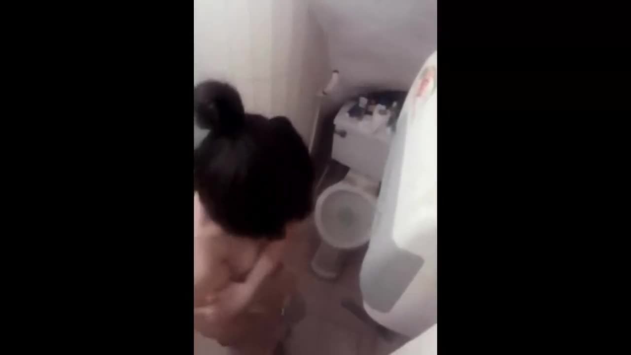 NSFW Gif Busty Singaporean Shower Squirters