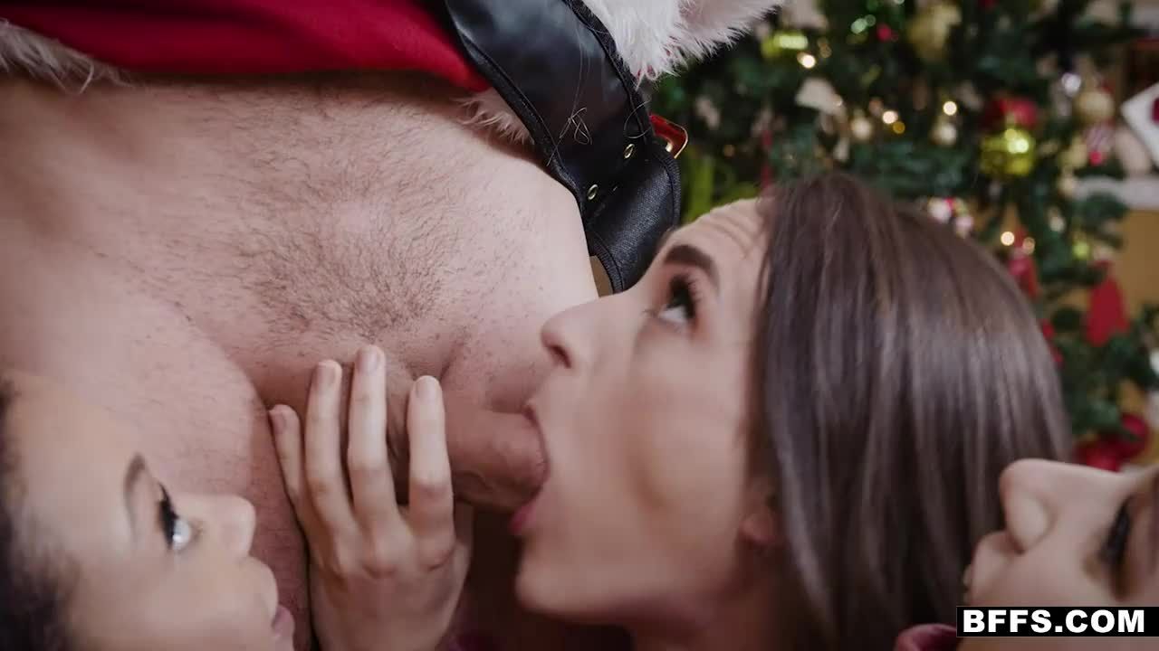 Kissing Santa Fucks ALL His Helpers - POV Cosplay Xmas - HD Kink