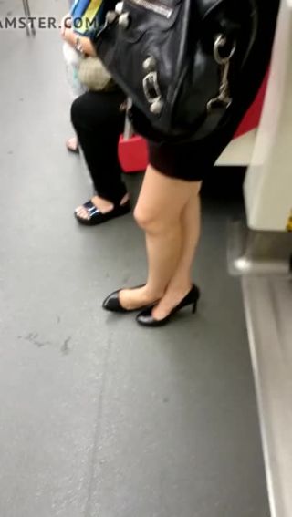 Wives China Train Candid Lady Legs Stripper