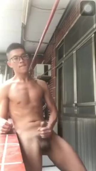 Sensual Taiwanese Boy Solo Gay In House Balcony Tight Pussy Fuck