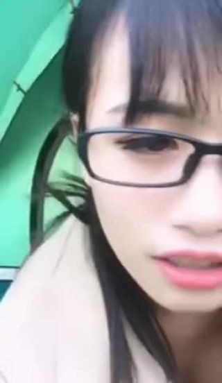 Inked Chinese Camgirl dare to get Caught Naked & Orgasm in Tent at Public Park X