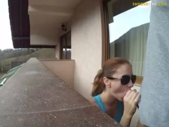 Gay Gangbang Tourists don't give a fuck, do it on hotel balcony Cuck