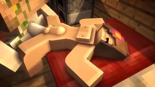 Rough Fucking Minecraft Girl Destroyed by Iron Golem with Huge Cock (SOUND) Britney Amber
