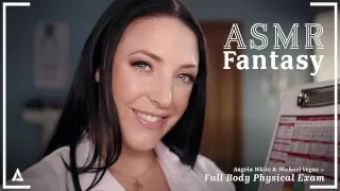 SoloPorn ASMRFantasy - Dr. Angela White gives Full Body Physical Exam Snatch