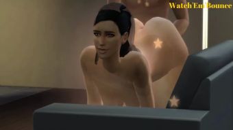 Hardcore Gay Sims 4 - Night with Kim K - Full Cumload