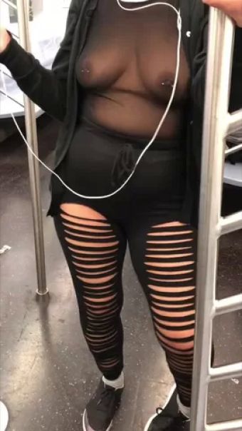 Fake Wife in see through Shirt Walking through the City Hot Girl Fucking