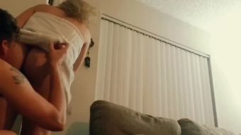 Small Tits Game Night Fuck & Interrupted by Pizza Guy Freeteenporn