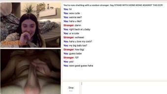 Dancing Omegle Cute Girl Reaction Fat Pussy