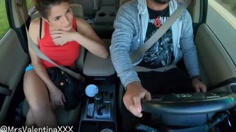 Squirting Uber Driver Flashing and Blowjob on Hidden Cam 18QT