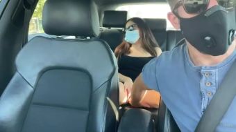 Forwomen Spy Cam | MILF Cheating Wife Cums with Uber Guy on the way to the Beach Master