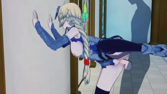 Throatfuck Fate/Apocrypha - Jeanne D'arc 3D Hentai Stepbrother