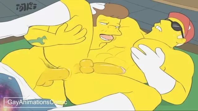 Real Sex HENTAI - the Simpson - Gay Animated Cartoon Comic Porn Jizz