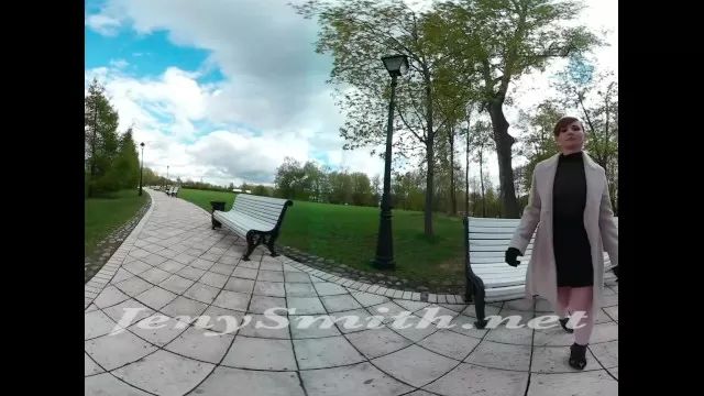 Curvy Public Upskirt VR Video by Jeny Smith Paxum