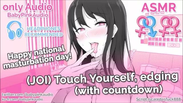 Round Ass ASMR JOI - Touch yourself with Countdown (Audio Roleplay) Anal Play