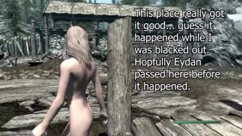 Fucking Skyrim ENF - Elf Girl Dumped Naked on the Road Pt. 1 Pussyeating