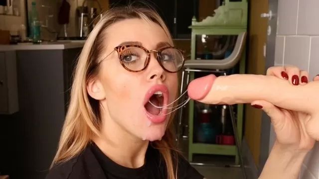 Mexican Blowjob of a Big Toy Dick. my Mouth is Full of it Cum. very Sloppy! Parties