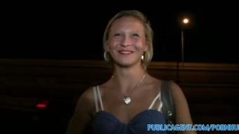 Yes PublicAgent Blonde Women Gets Fucked outside next to the Road Black Cock