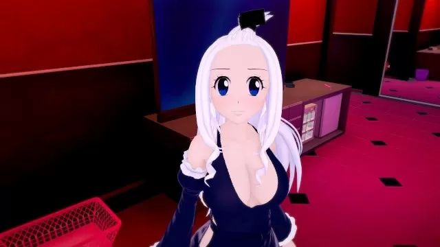 Olderwoman (3D Hentai)(Fairy Tail) Sex with Mirajane Strauss Blond