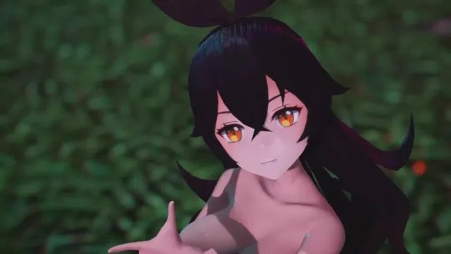 Ride Mmd R18 Amber Genshin Impact Sexy and Hot with Shaved Pussy Parody