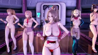 Booty [MMD] PinkCat Naked Dance Nyotengu Ayane Kasumi Marie Rose Honoka Mai Shiranui DOA Erotic Dance Pauzudo