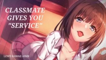 Duckmovies Classmate gives you Service (Sound Porn) (ASMR) Sapphic