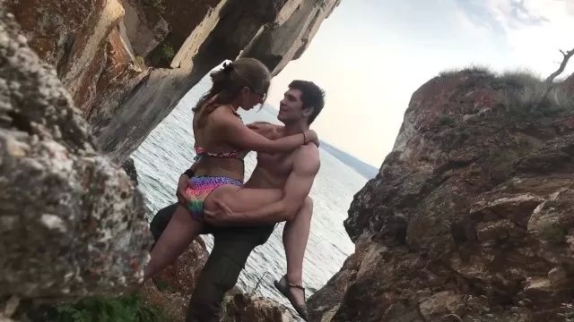 Eroxia Blonde Girl Wanted to Swim in a Lake but got Fucked Cumshots