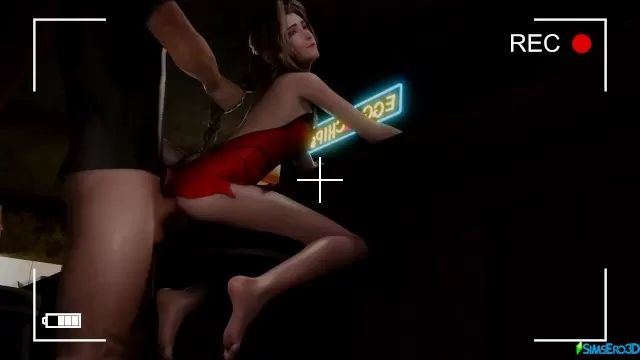 Gay Trimmed Aerith was having Fun in a Bar with a Stranger. (FF7 Remake Version) Gemidos